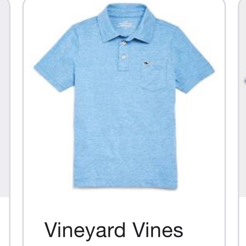 Boys VV classic pique polo, size M (12-14)